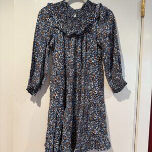 Boden Smocked Yoke Tiered Dress